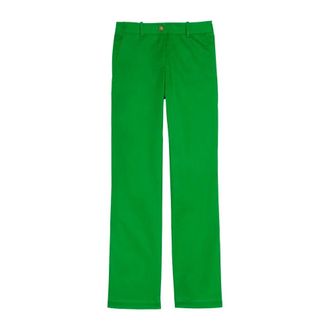 Ines De La Fressange Dames, Broeken, Groen, Maat: XS Katoen