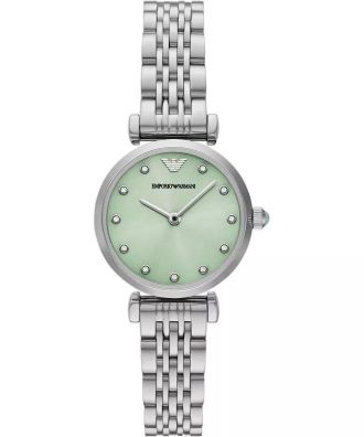 Armani Classic Quartz Crystal Green Dial Ladies Watch AR11667