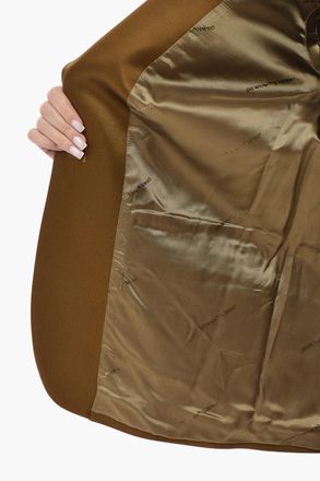 Off-white FORMAL Blazer in Satin con Tasche ad Aletta Off-White