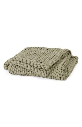 Bearaby Tencel & Cotton Weighted Blanket in Sage at Nordstrom, Size 10 Lb