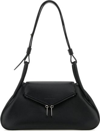 Amina Muaddi Gemini Small Nappa - Dames - Schoudertassen - Zwart - ONE Size - Leer - Tassen