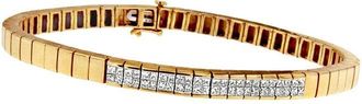 House of Brilliance Haus Of Brilliance 14K 1.06 Ct. Tw. Diamond Link Bracelet