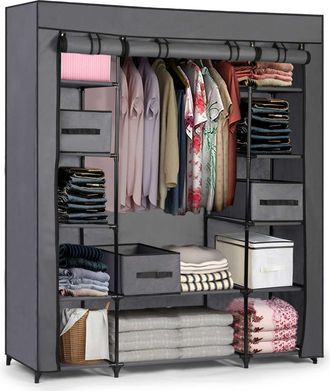 OEM Armario Textil Grande Massido Con Cajones - Grafito