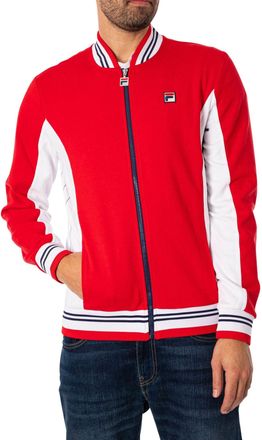 Fila Fila Mens Settanta Baseball Track Jacket, Red/White/Navy, 3XL