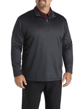 adidas Big & Tall 1/4-Zip Performance Pullover in Carbon at Nordstrom, Size Xx-Large