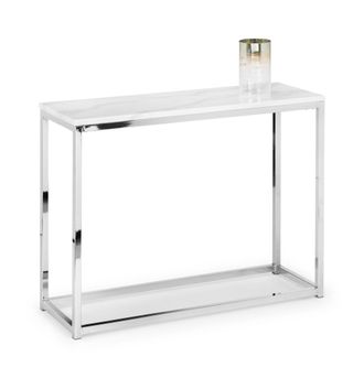 Netfurniture Visco Console Table - White Marble