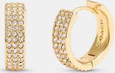 Coach Pav?? Huggie Earrings