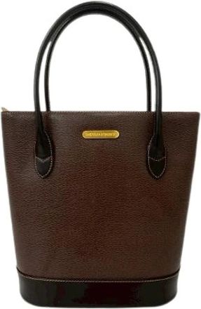 Burberry Pre-owned Tote Bags, female, Brown, Size: ONE SIZE Pre-owned Leather Tote Bag