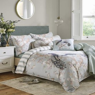 Laura Ashley Juego de funda n&oacute;rdica pavo para cama 90cm 200x200cm
