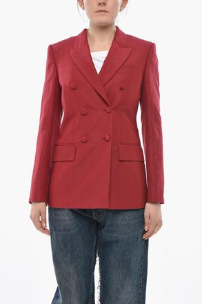 Givenchy Blazer Doppiopetto in Lino e Seta Givenchy
