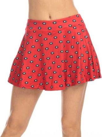 ZooZatZ Womens ZooZatz Red Georgia Bulldogs Allover Print Flowy Skort at Nordstrom, Size X-Large