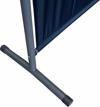 Quick-Star Quick-star - Paravent 150 x 190 cm Stoff Raumteiler Groß Stellwand Trennwand Balkon Sichtschutz Schwarz