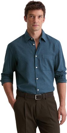 Marc O'Polo Langarmhemd MARC OPOLO, Herren, Gr. XXL, N-Gr, multi, blau daze, Obermaterial: 100% Baumwolle, regular fit, 2-Knopf-Manschette, Hemden Langarmhemd, In