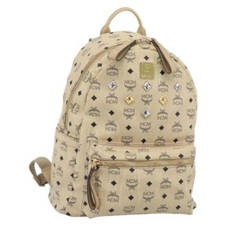 MCM Zaino Pre-owned in PVC e Pelle - - Pre-owned - Donna - Beige - ONE SIZE