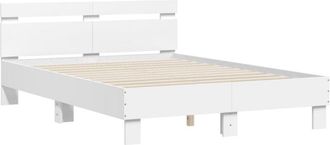 vidaXL Bed Frame without Mattress White 120x190 cm Small Double Vidaxl