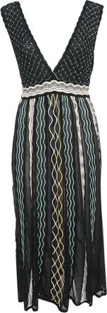 Missoni stripe-detail midi dress - Black