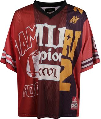 Amiri Red Graphic Print T-shirt