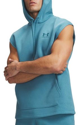 Under Armour Icon Fleece Sleeveless Hoodie in Boundless Blue at Nordstrom, Size Xx-Large