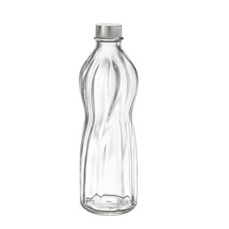 Bormioli Rocco Botella vidrio con tapa acero 0,75l