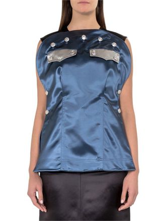 Calvin Klein Satin Top With Buttons