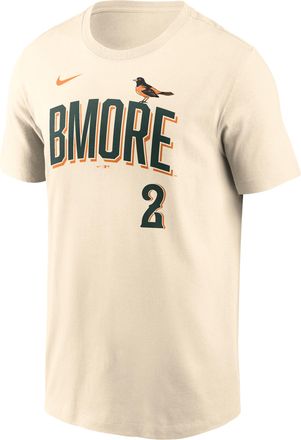 Nike Gunnar Henderson Baltimore Orioles City Connect Nike Mens MLB T-Shirt in Brown | N19915AOL9-1YL