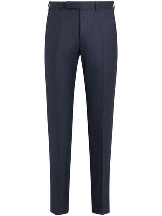 Ermenegildo Zegna tailored wool trousers - Blue