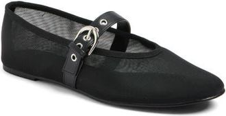 Open Edit Esme Mary Jane Flat in Black at Nordstrom, Size 6.5