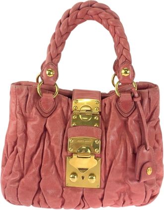 バッグ 00s MIU MIU HAND BAG MINI PINK GOLD 00s MIU MIU HAND BAG MINI PINK GOLD