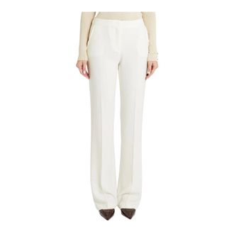 Pennyblack Broeken, Dames, Beige, XS, Leer, Pantalone Straight Broeken