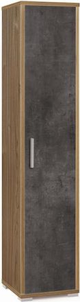 OEM Columna 1 Puerta 39l X 41p X H182 - Acabado En Madera Nogal Y Negro Opaco - Sarmog