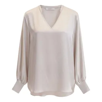 Herzen'sangelegenheit Mujer, Blusas y Camisas, Beige, Talla: 2XL