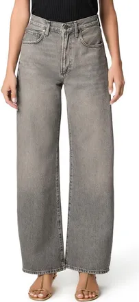 Paige Arellia High Waist Wide Leg Jeans in Fairfax Grey at Nordstrom, Size 30