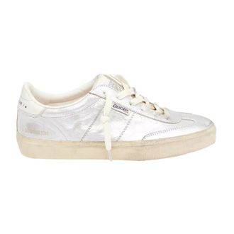 Golden Goose Sneakers, female, Gray, Size: 10 US Silver Vintage Sneakers