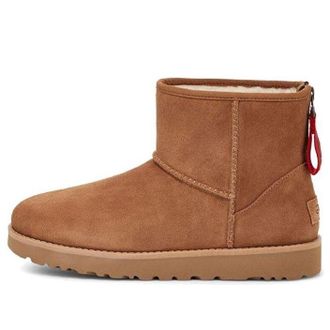 UGG (WMNS) UGG Classic Mini Logo Zip Chestnut 1122671-CHE