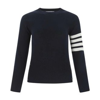 Thom Browne Dames, Truien, Blauw, Maat: 2XS Wol