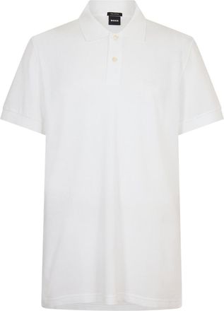 HUGO BOSS Mens Firenze Short Sleeve Polo Shirt in White - Size X-Large