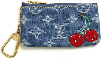 Louis Vuitton Monogram Denim Blue Monogram Denim Coin Purse/Coin Case (Pre-Owned)