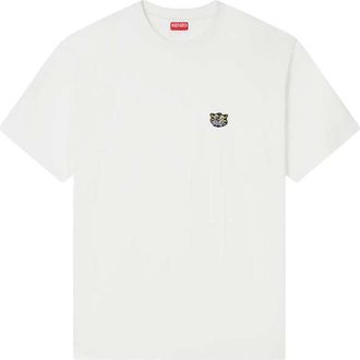 Kenzo besticktes Baumwoll-T-Shirt mit der Aufschrift Kenzo Wild Tiger