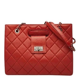 Chanel Pre-owned Shoulder Bags, female, Red, Size: ONE SIZE Pre-owned Vintage Shoulder Bag
