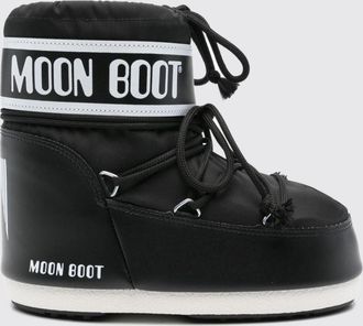 Moon Boot Low Nylon Snow Boots with Logo and Adjustable Laces