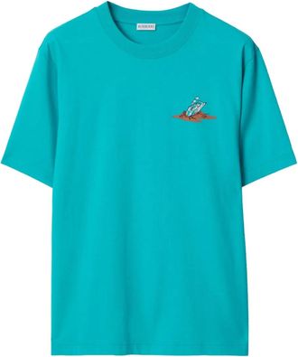 Burberry T-shirt met print - Blauw