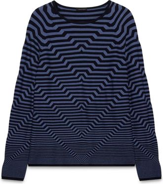 Fiorella Rubino Sweatshirts - Dames - Ronde hals truien - Blauw - S - Truien & Vesten