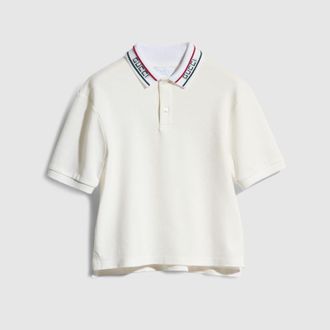 Gucci Kids - Cotton Piquet Polo Shirt, Size 10 years, White