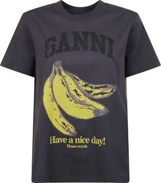 Ganni Dames, Tops, Grijs, Maat: XS Katoen