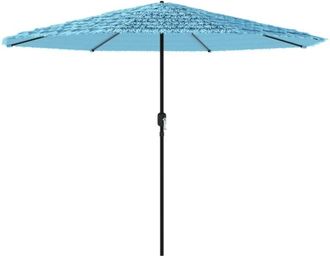 vidaXL Sombrilla De Jard&iacute;n Con Poste De Acero Azul 324x324x247 Cm Vidaxl