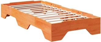 vidaXL Vidaxl - Estructura de cama apilable sin colchón marrón cera 90x190 cm