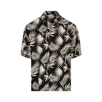 Laneus Bowling Boxy Fit Shirt - male - Laneus - Short Sleeve Shirts - Black - L - Shirts