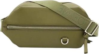 Loewe Pre-owned Shoulder Bag - Dames - Vintage Heuptassen - Groen - ONE Size - Leer - Vintage