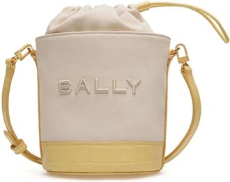 Bally Bucket-tas met borduurwerk - Beige