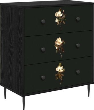 vidaXL Cajonera Bremen Estampado De Magnolia 66 X 36,5 X 76 Cm Vidaxl